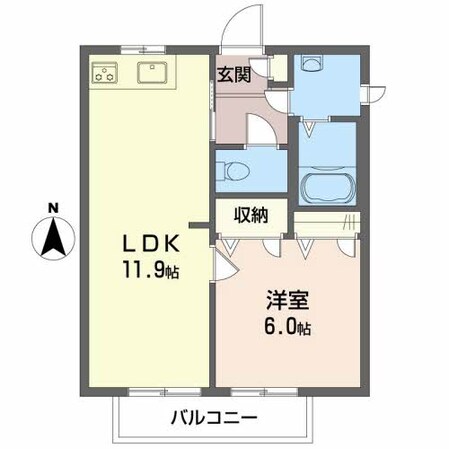 ディアス土居田の物件間取画像